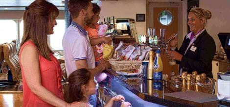 bars and dining onboard condor ferries family served drinks