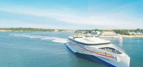 condor liberation ferry  in sea