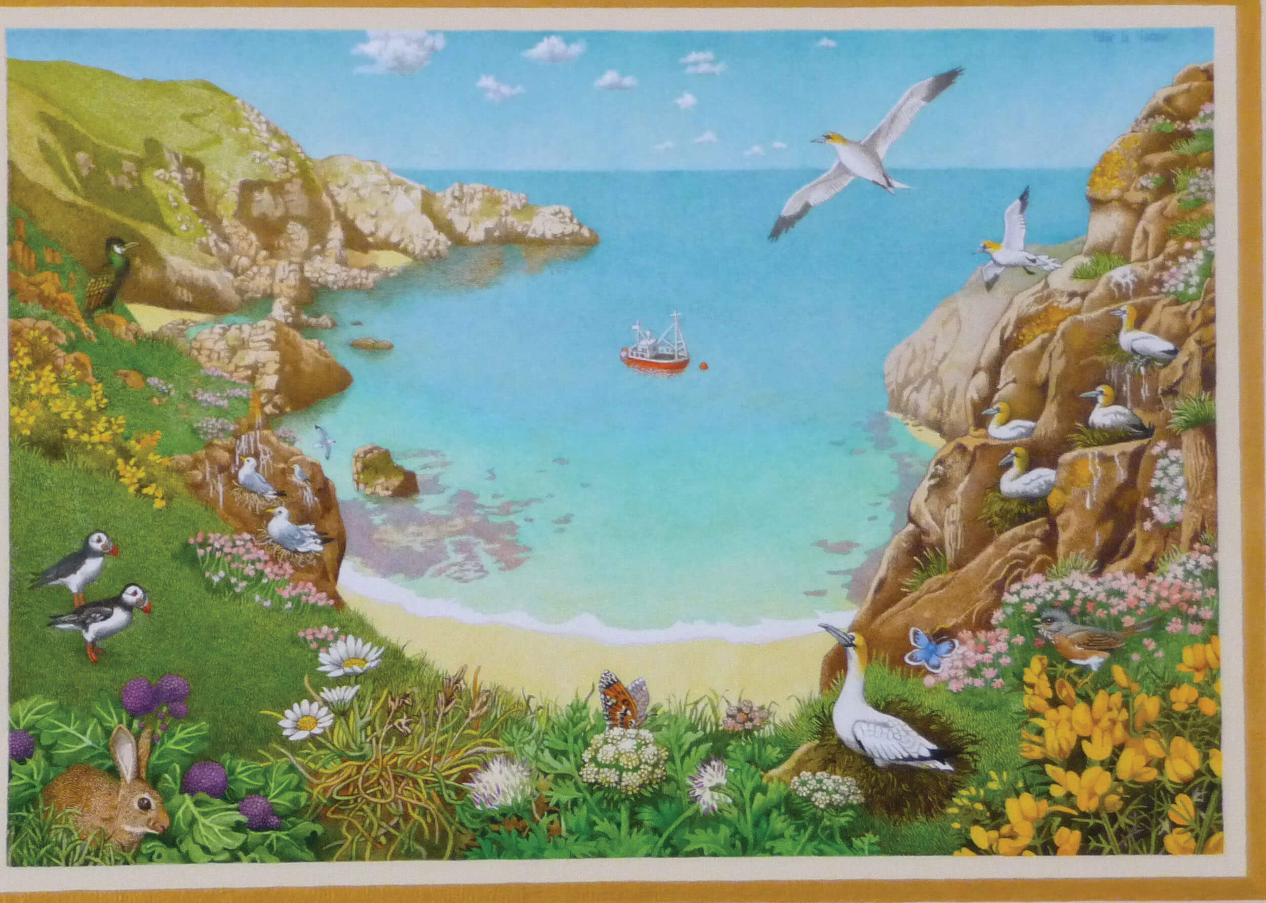 Peter La Vasseur painting guernsey channel islands