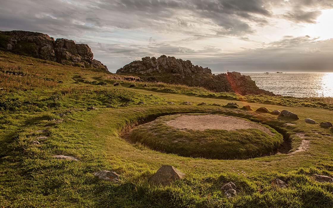 fairy ring on l'eree headland guernsey channel island