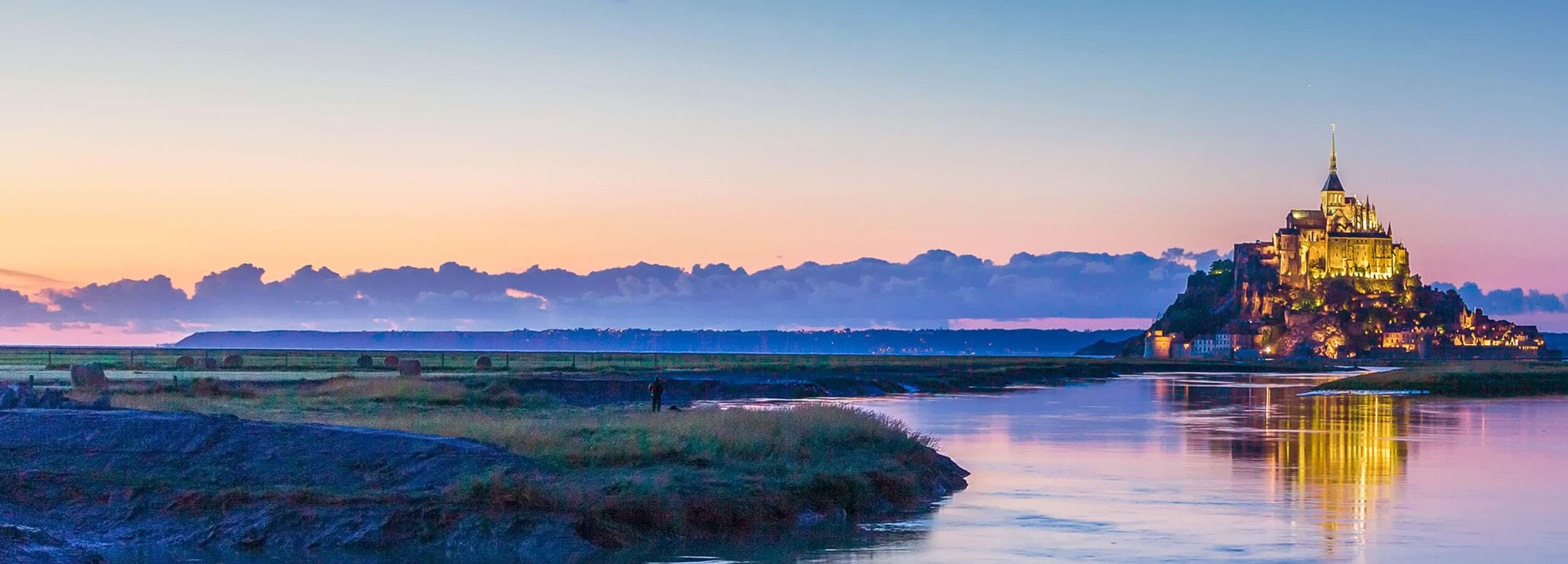 distance mont st michel france brittany