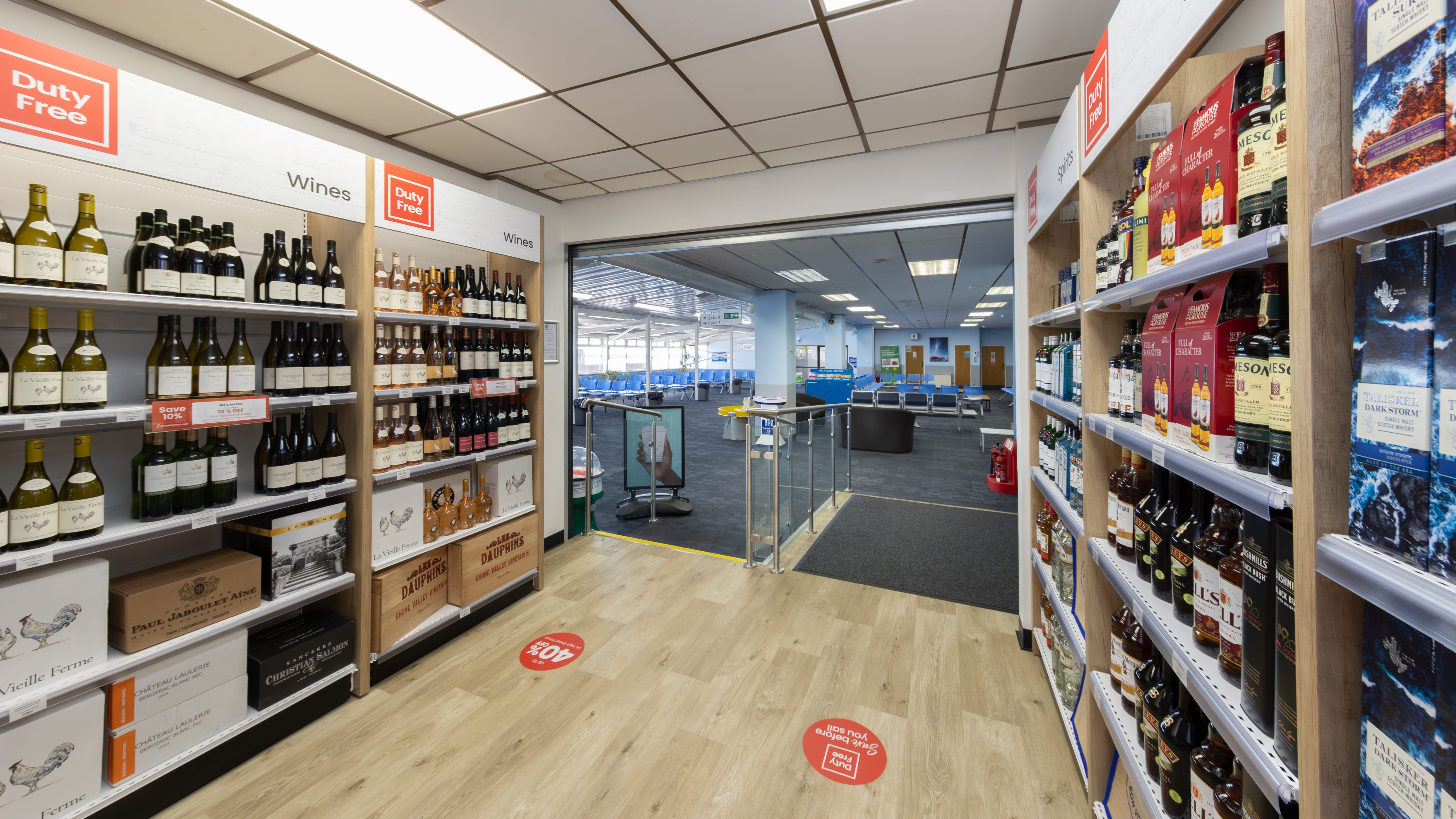 Harbour café and duty free shop