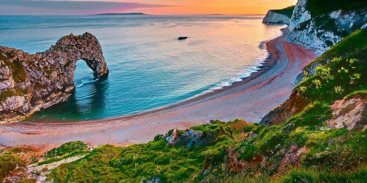 Durdle Door in Dorset with Condor Ferries